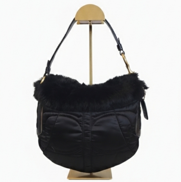 Coach Handbags - Coach 2005 Vintage Soho Rabbit FUR Hobo Bag EUC